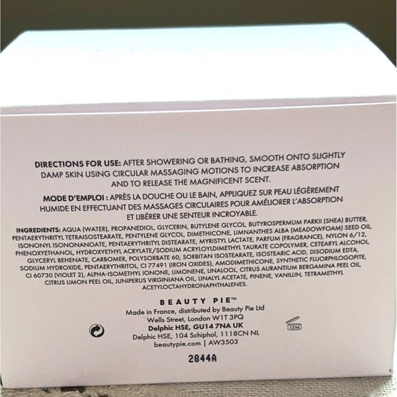 Orris Florentina Body Cream 180 ml 6 oz Jar Beauty Pie NIB Perfume Shea Cozy New - Picture 12 of 12